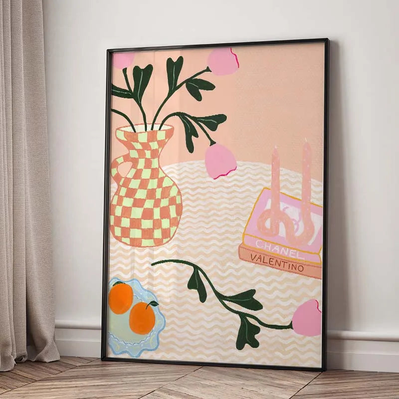Flower Market Canvas Print