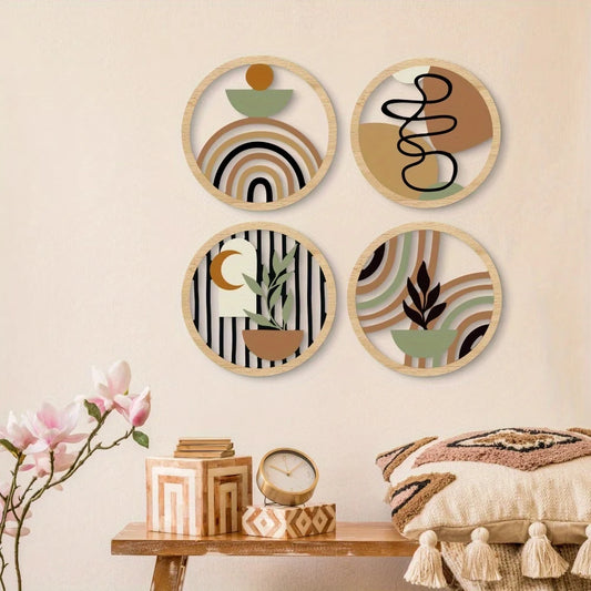 Boho Wave Wooden Decor
