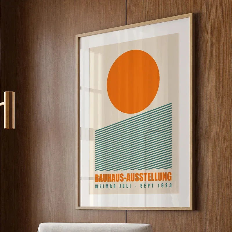 Bauhaus Rainbow Canvas Art
