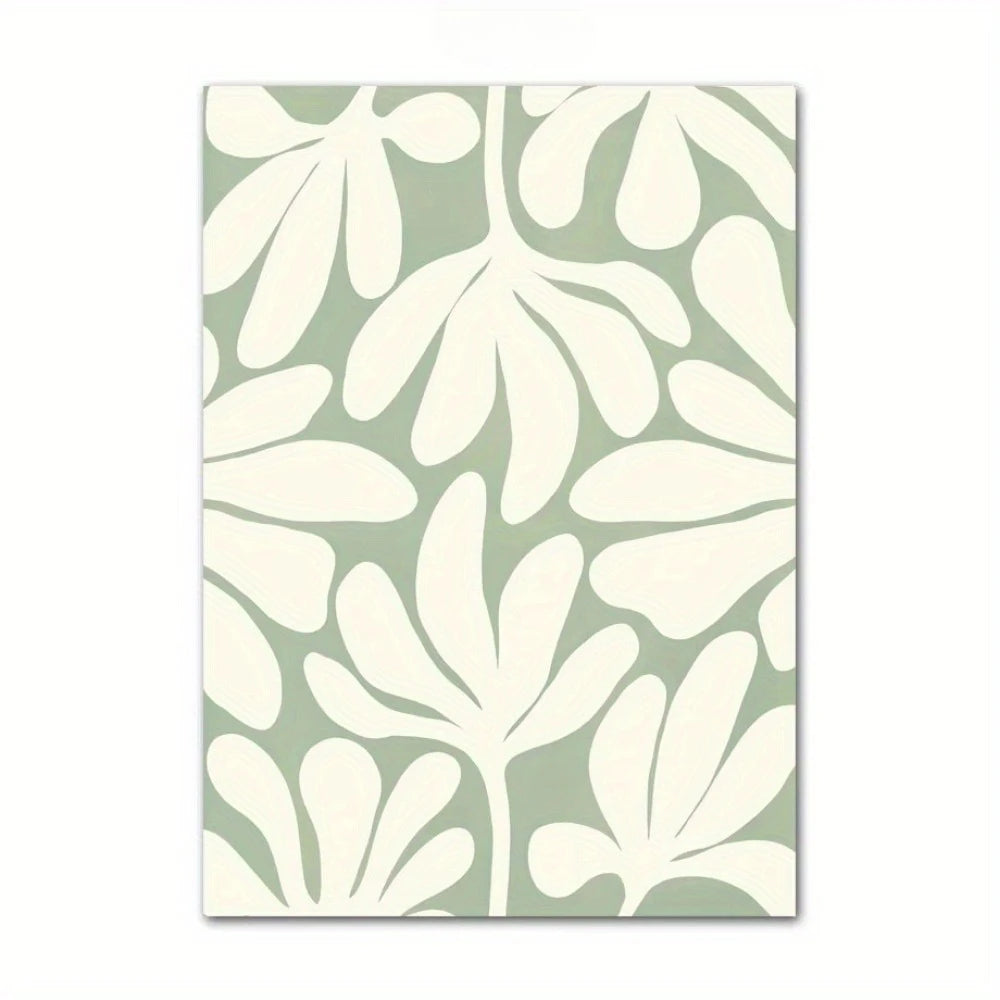 Green Floral Canvas Art