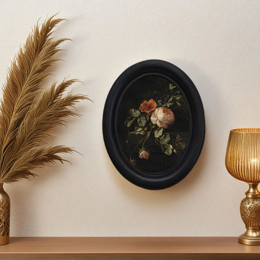 Vintage Peony Wooden Art