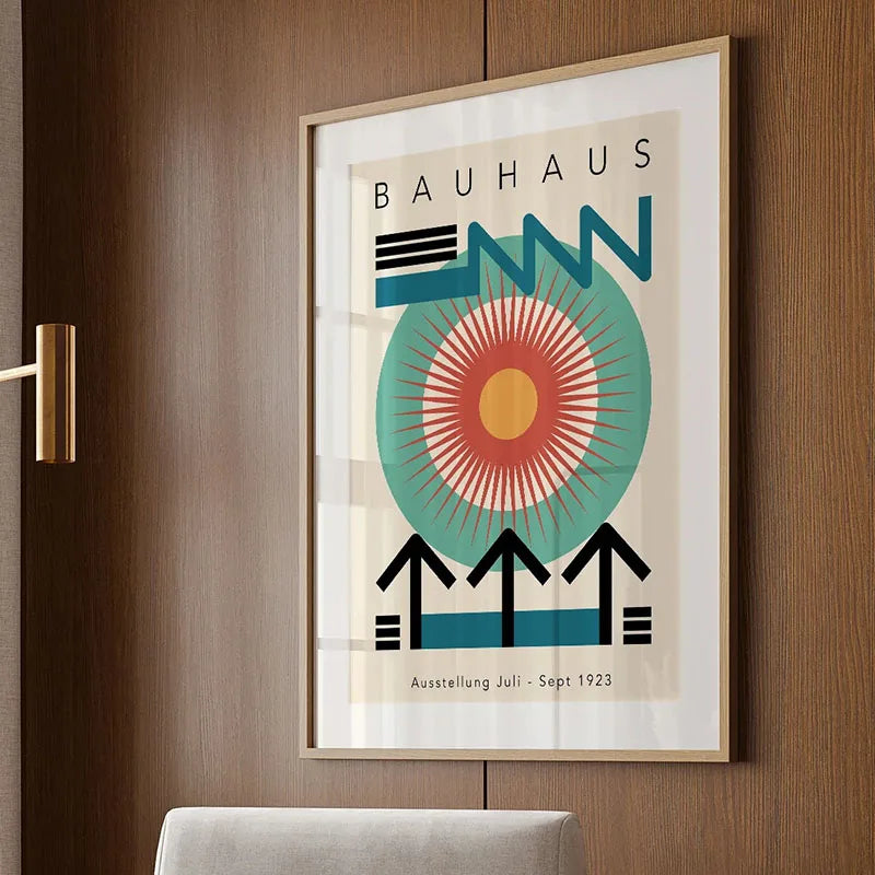 Bauhaus Rainbow Canvas Art