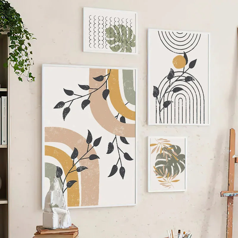Boho Monstera Canvas Art