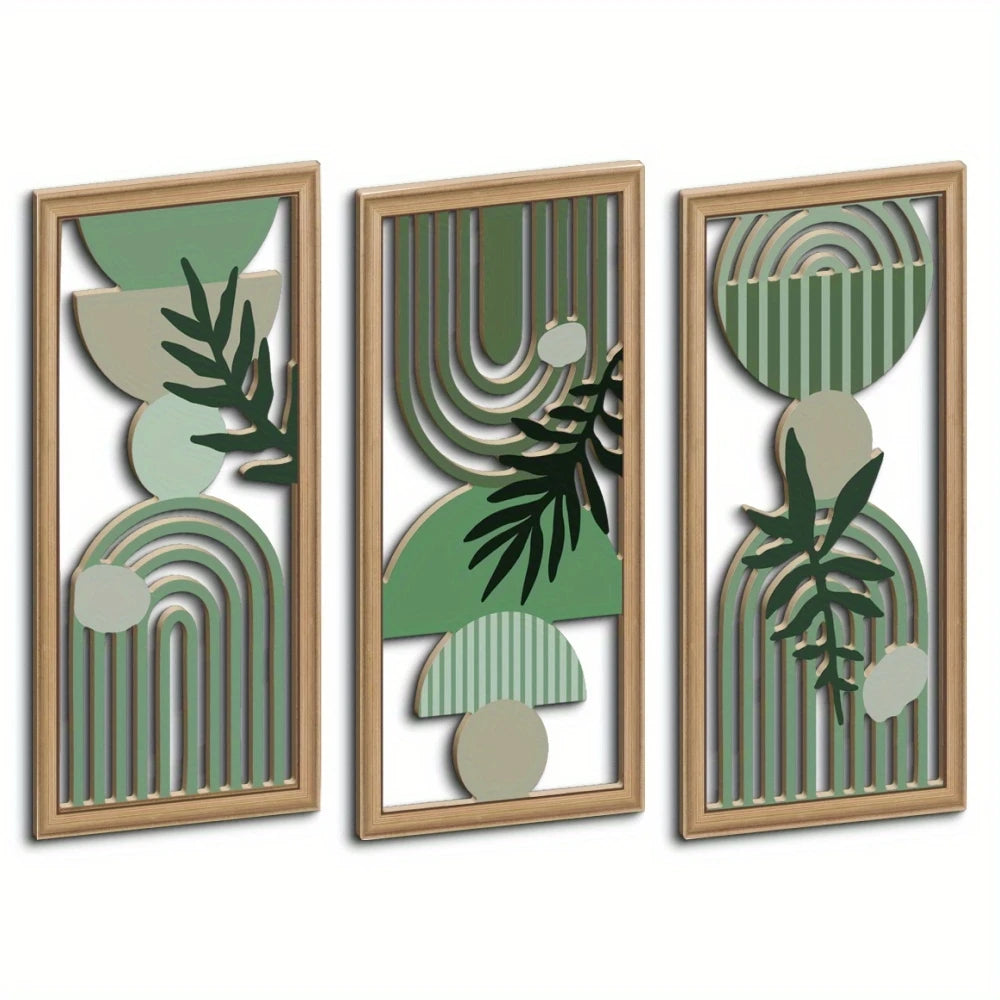 Rustic Wooden Leaf Decor