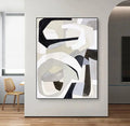 Neutral Color Abstract Handmade Painting Large Modern Palette Knife Texture Colorful Wall Art Oil Painting On Canvas Artwork