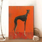 Black Greyhound Canvas Art