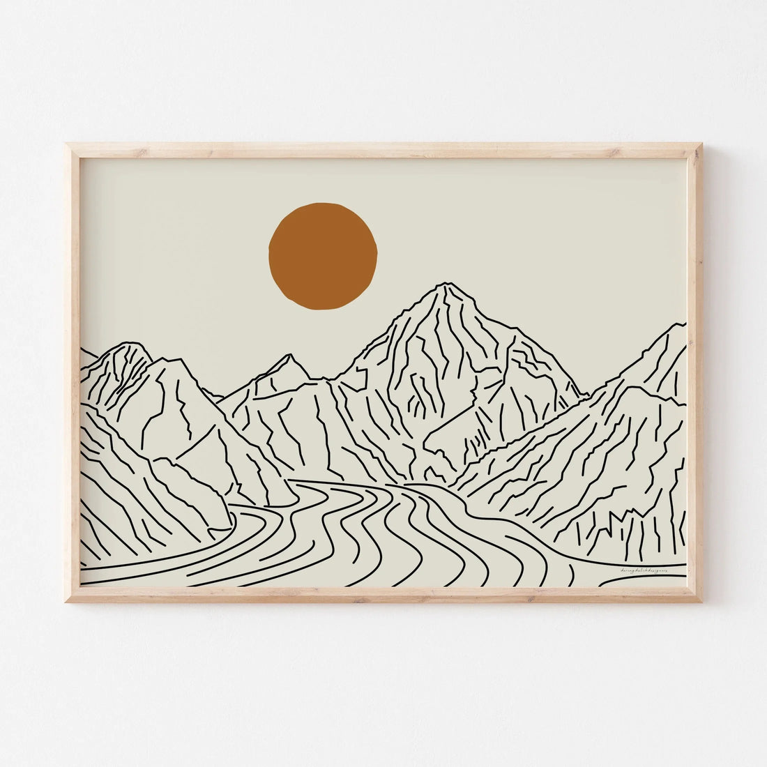 Japanese Alps Sunrise Art