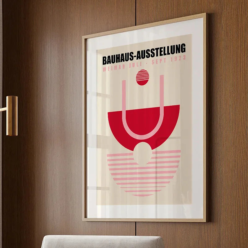 Bauhaus Rainbow Canvas Art