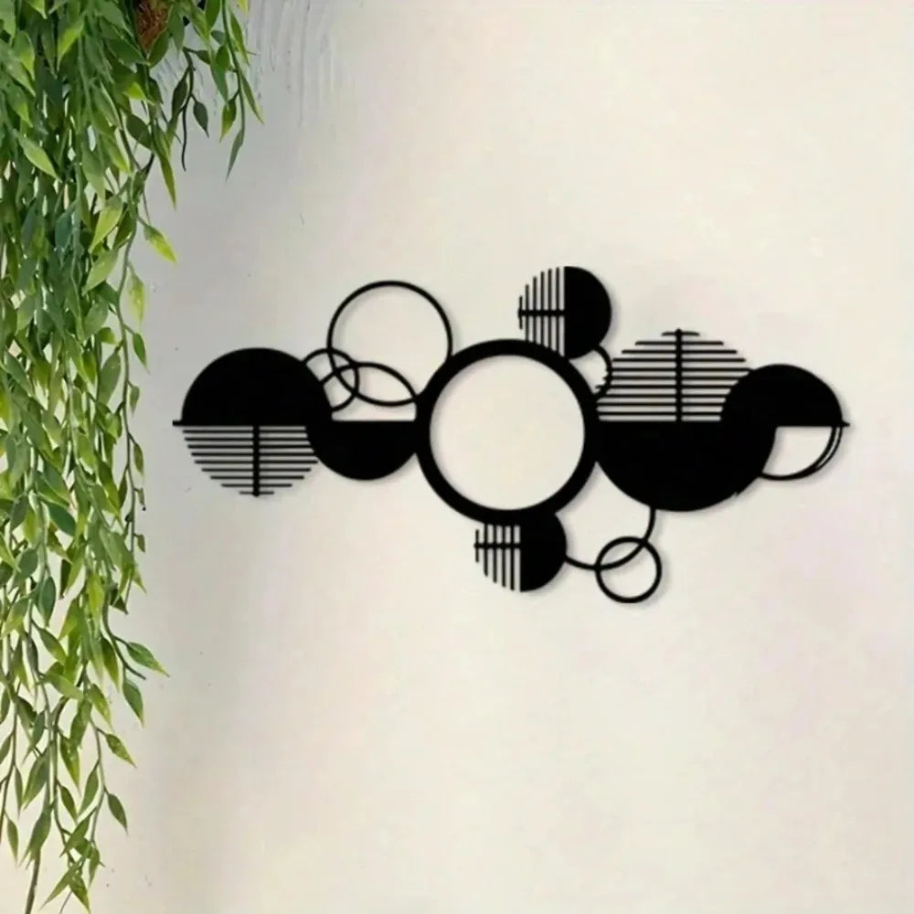 Geometric Metal Circle Art