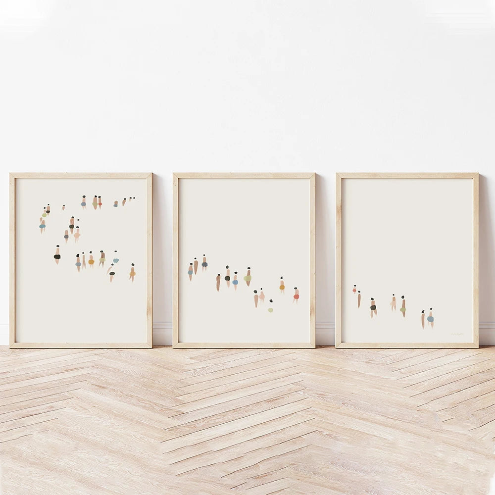Neutral Triptych Canvas Set