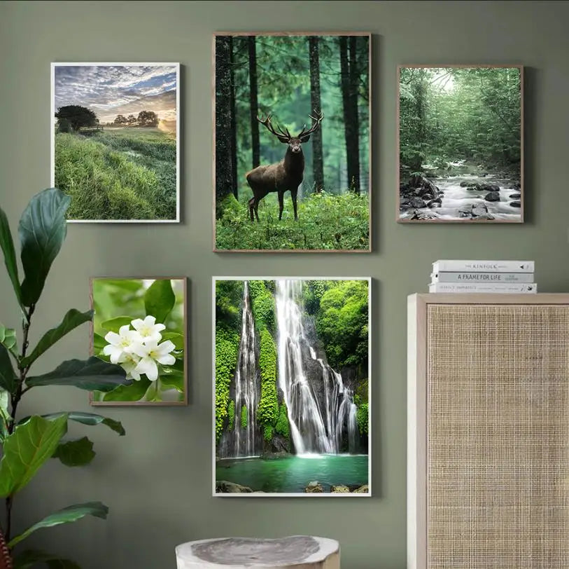 Wild Deer Forest Canvas