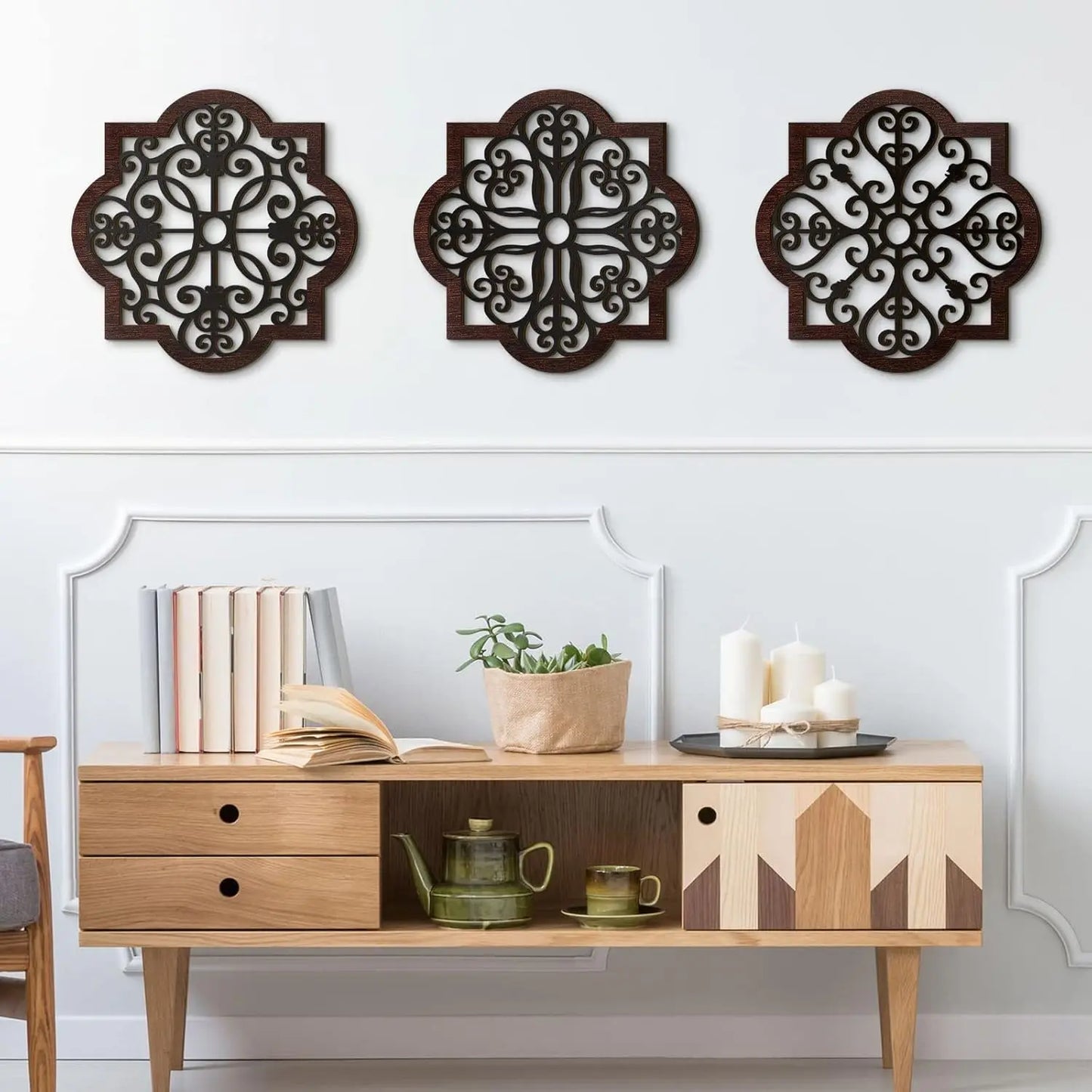 Geometric Wooden Wall Decor