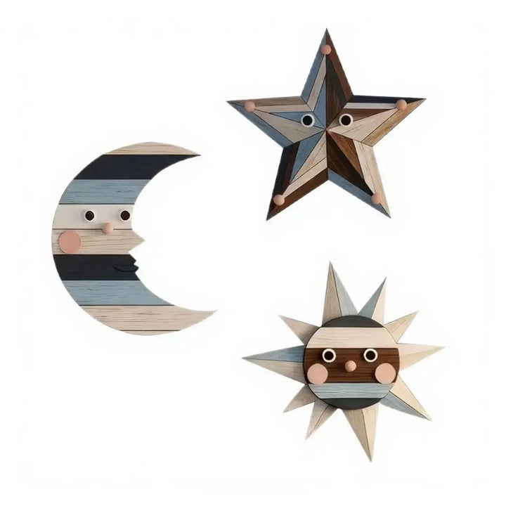 Rustic Sun Moon Decor