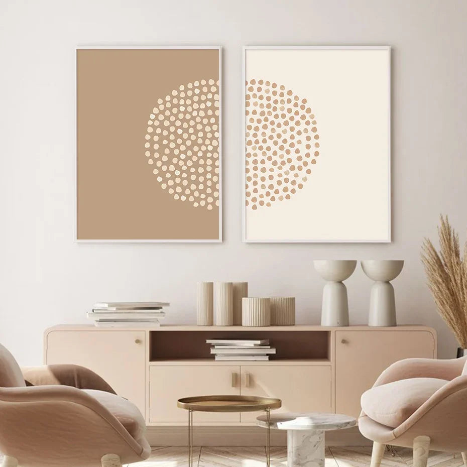 Scandinavian Geometric Canvas Art