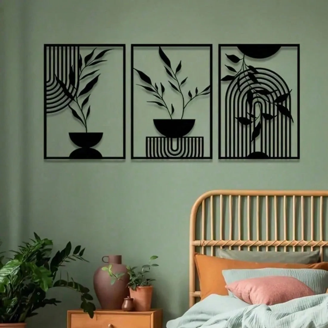 Abstract Metal Wall Set