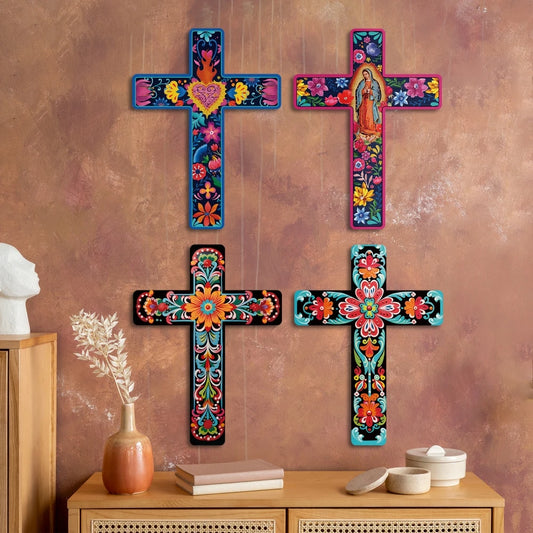Mexican Cross Wooden Decor