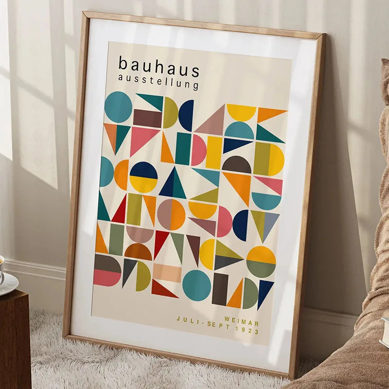 Bauhaus Rainbow Canvas Art