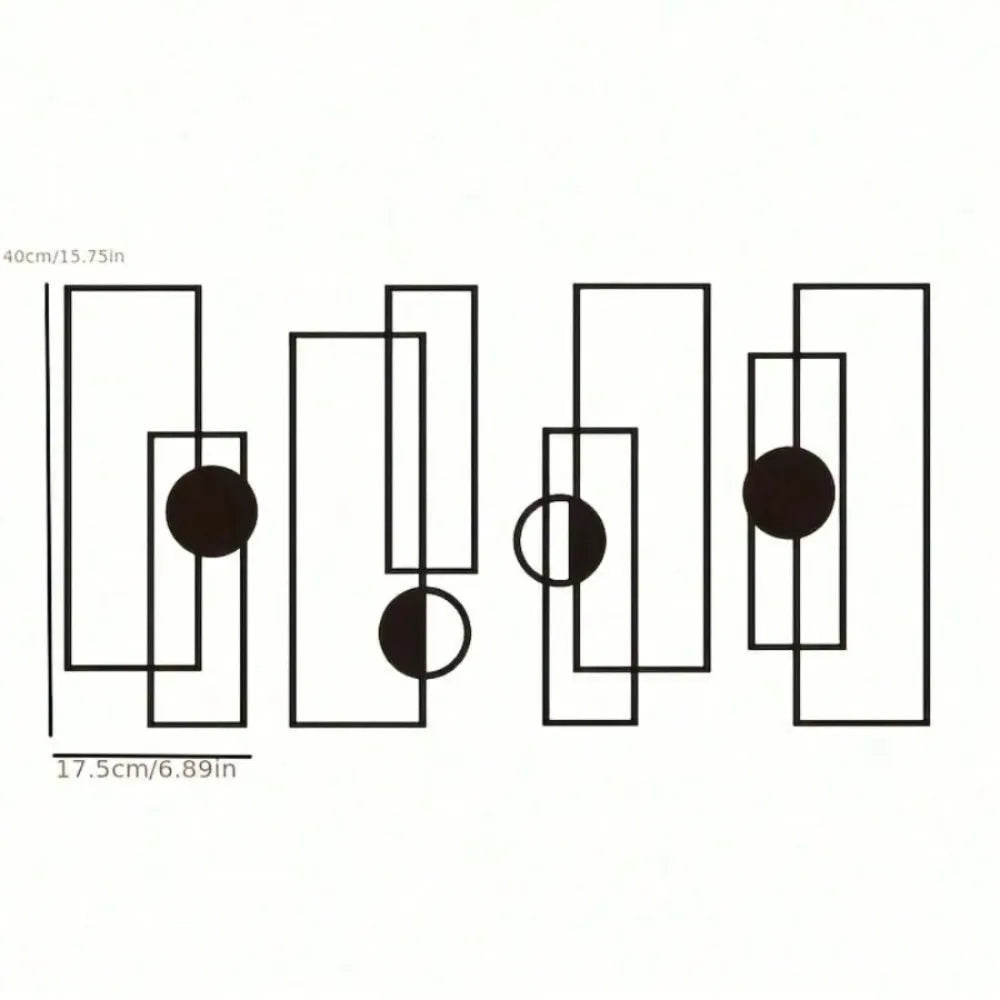 Modern Metal Wall Set