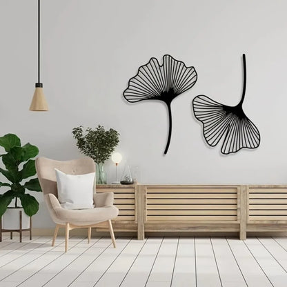 Ginkgo Metal Wall Art