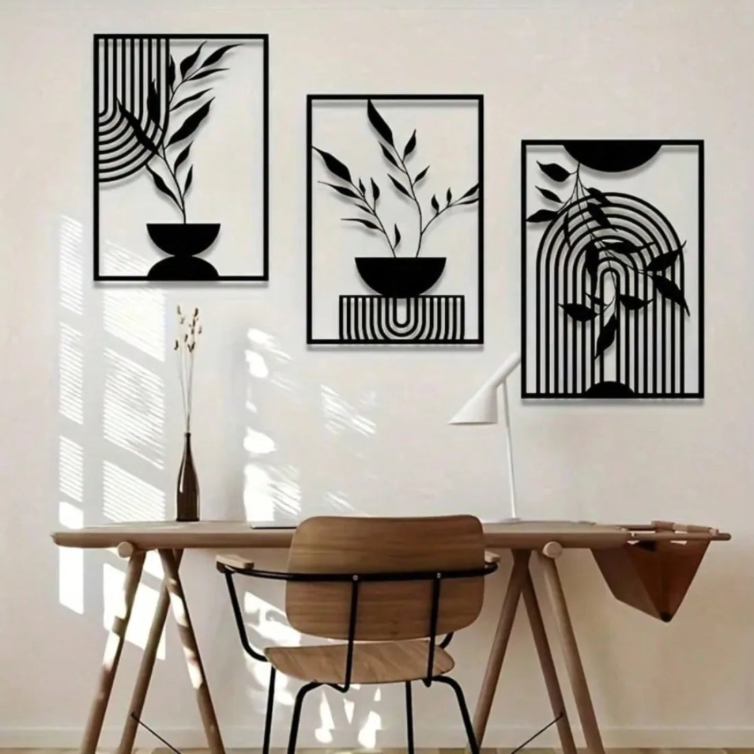 Abstract Metal Wall Set