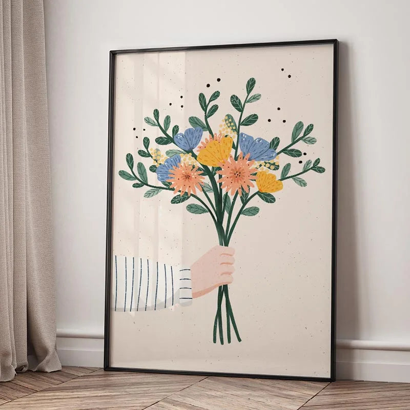 Flower Market Canvas Print