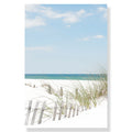 Vibrant Summer Beach Seawater Canvas Picture Palace Sand Carving Sea Shell Print Painting Coconut Poster Modern Nordic Decor Art