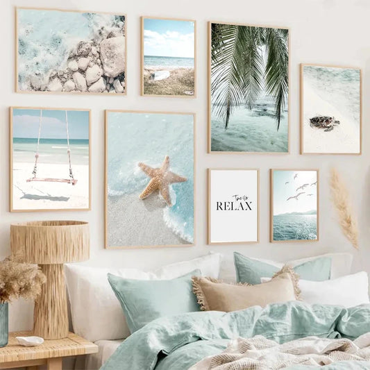 Coastal Turtle Canvas Art