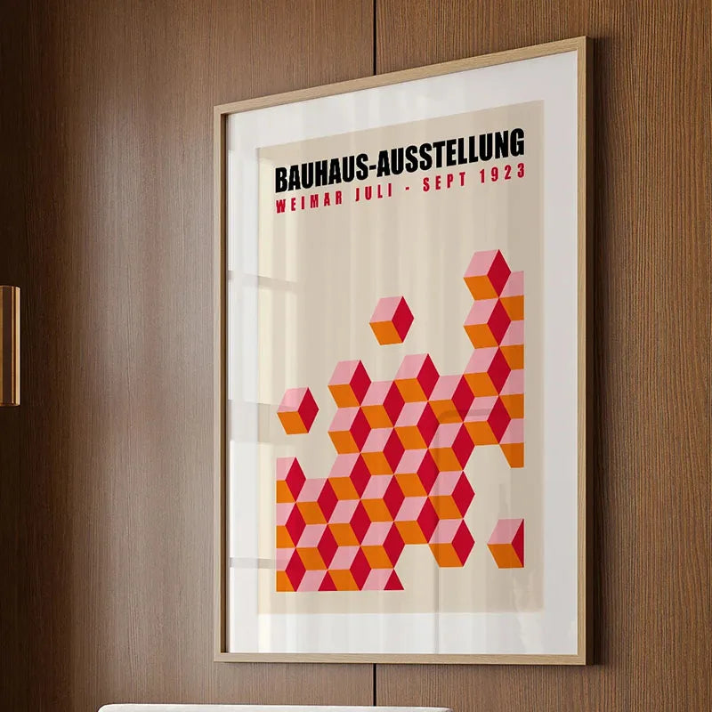 Bauhaus Rainbow Canvas Art