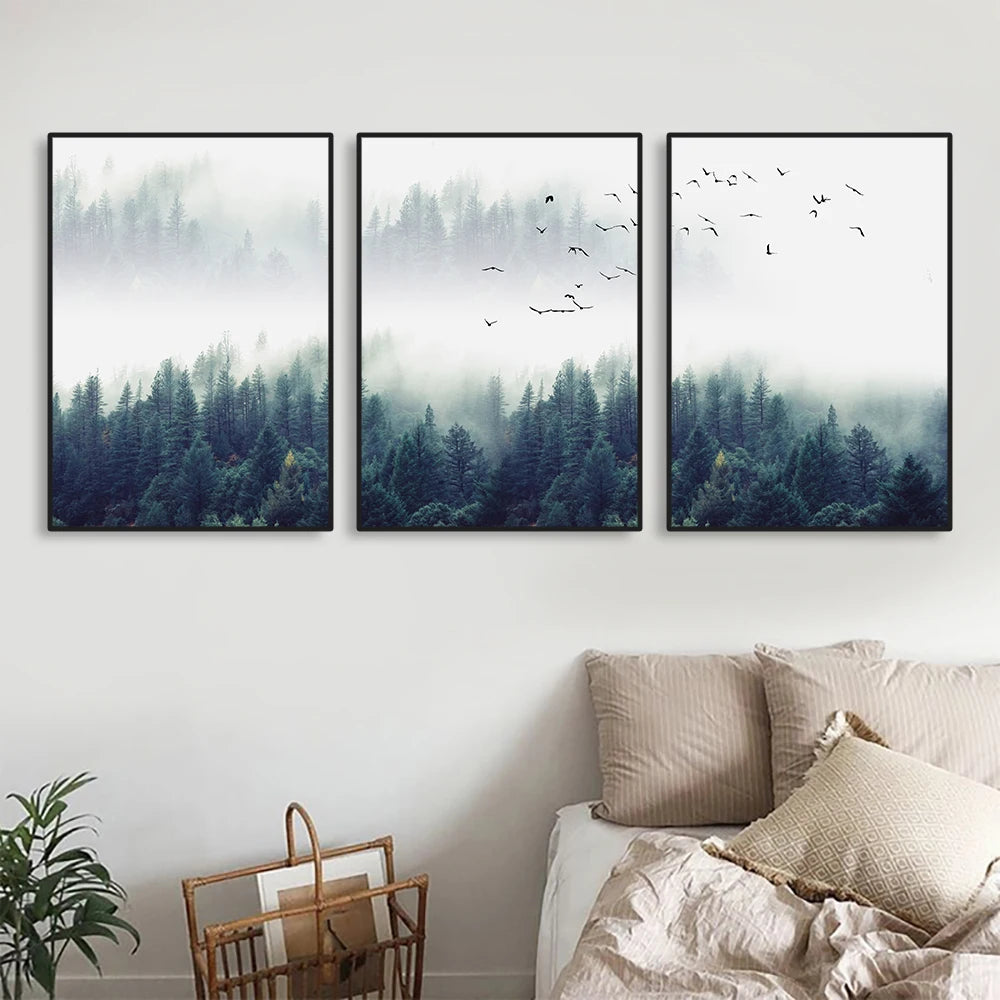 Evergreen Forest Canvas Set
