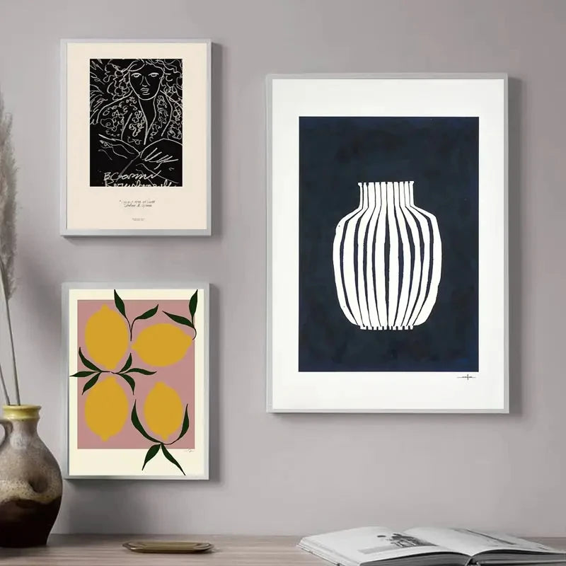 Lemon Vase Canvas Art