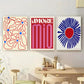Abstract Floral Canvas Art