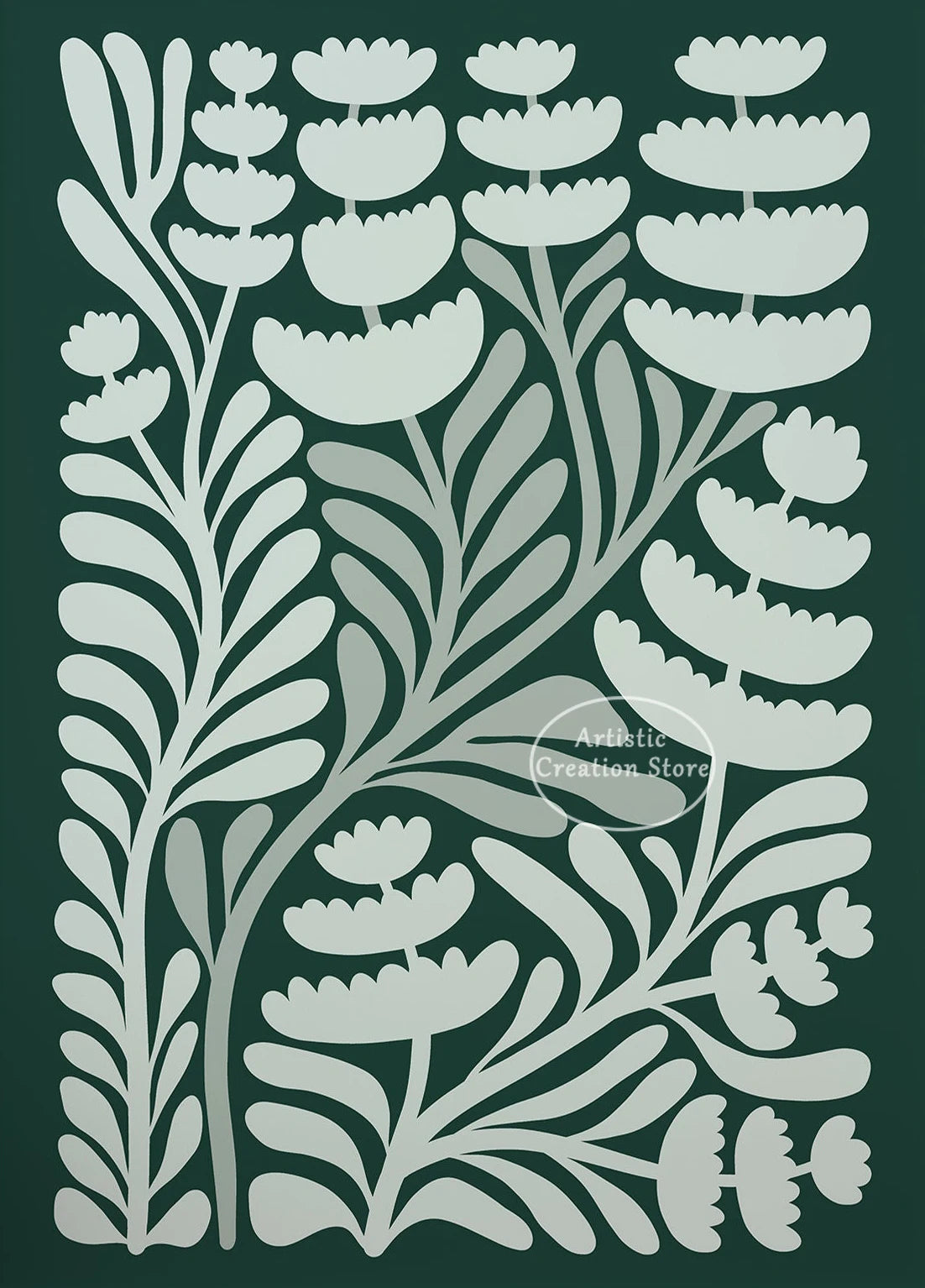 Botanical Flower Market Art