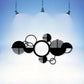 Geometric Metal Circle Art