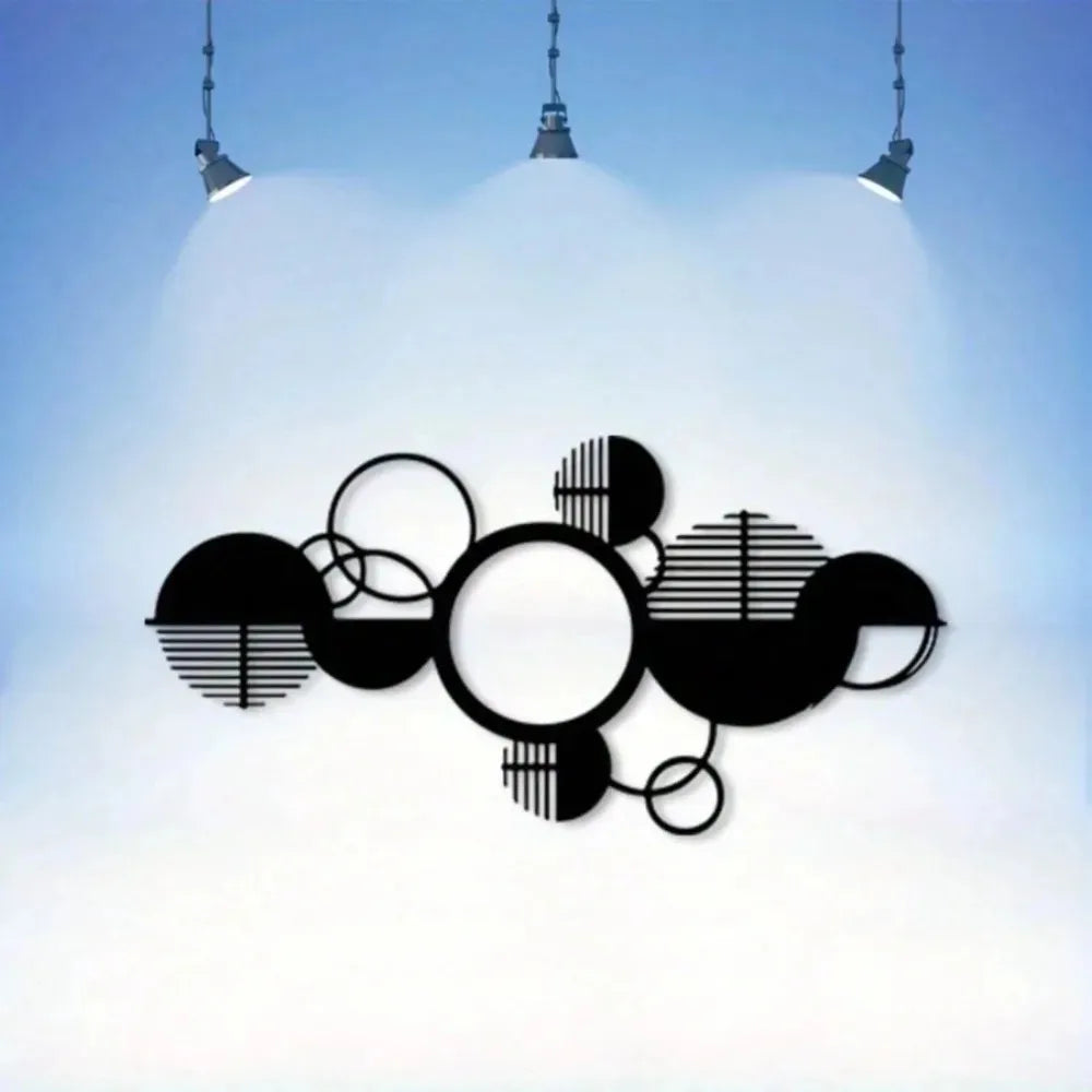 Geometric Metal Circle Art