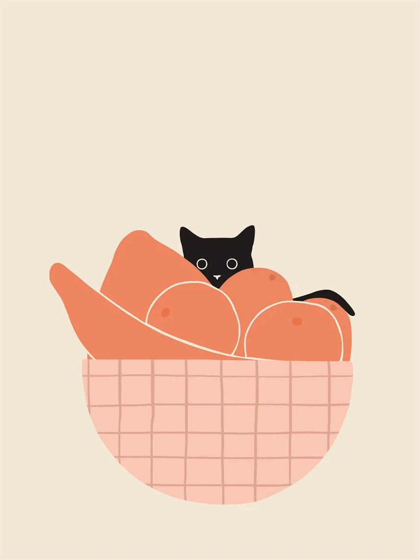 Lazy Cat Canvas Art