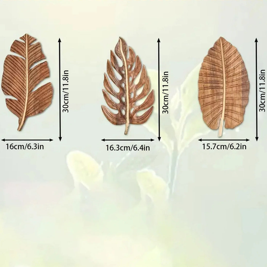 Boho Wood Leaf Art