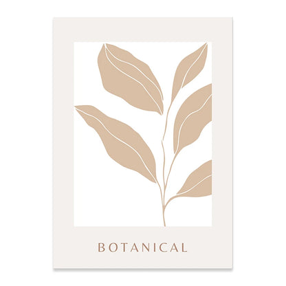 Floral Leaves Canvas Art
