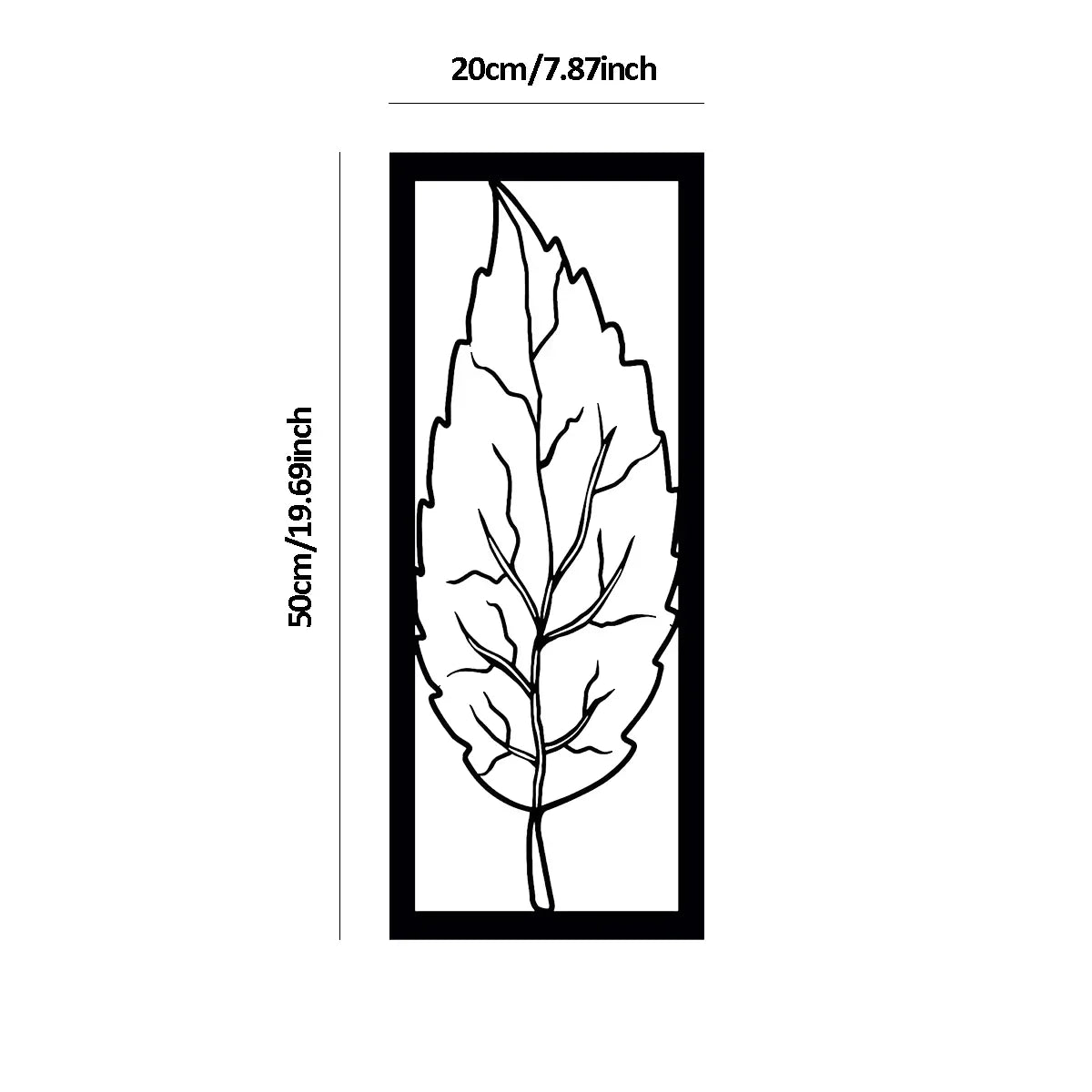 Elegant Metal Leaf Art
