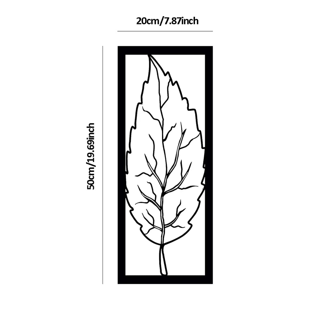 Elegant Metal Leaf Art