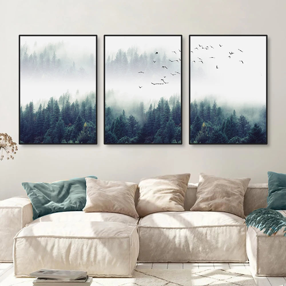 Evergreen Forest Canvas Set