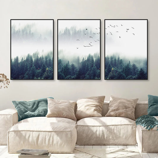 Evergreen Forest Canvas Set