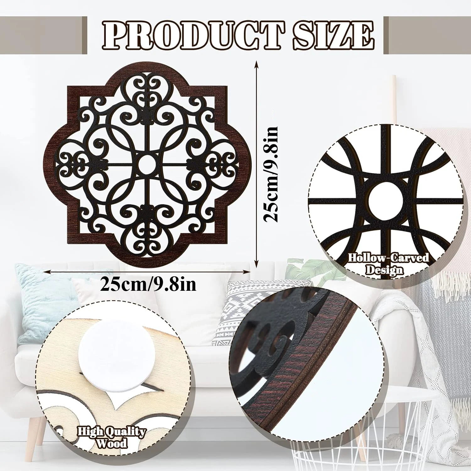 Rustic Geometric Wood Art