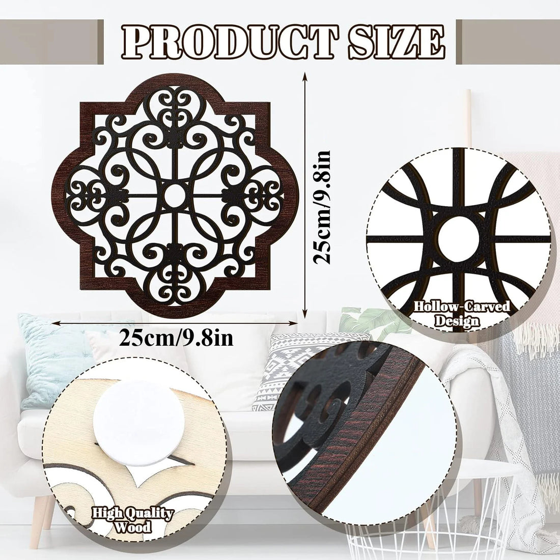 Rustic Geometric Wood Art