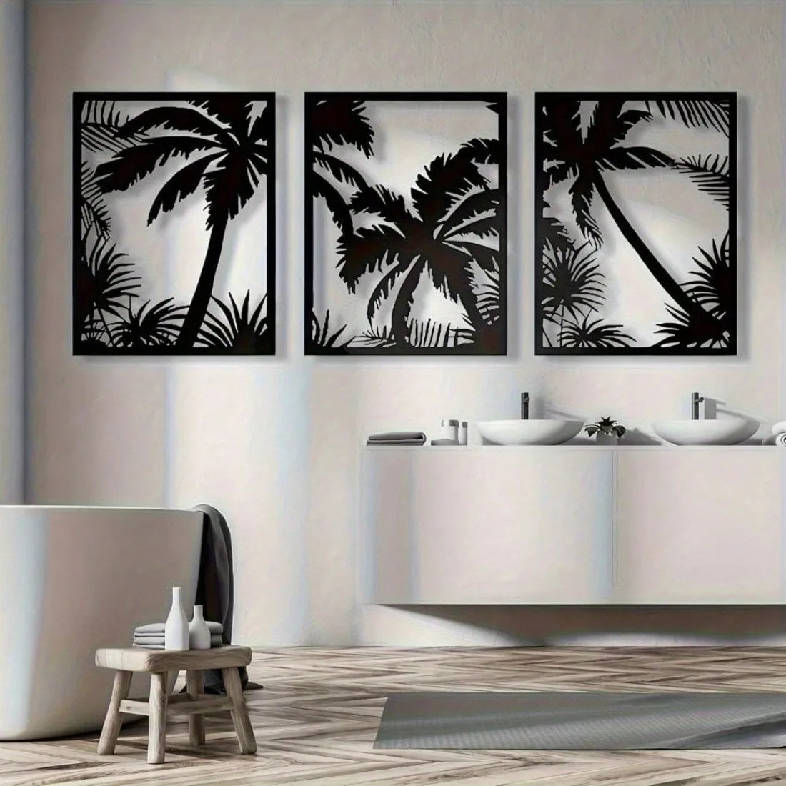 Metal Palm Tree Art