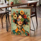 Boho Floral Woman Canvas