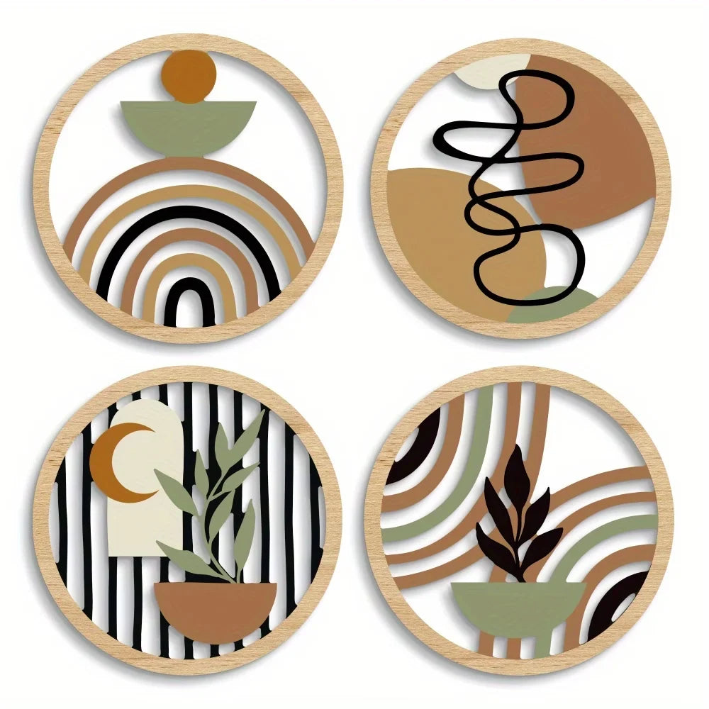 Boho Wave Wooden Decor