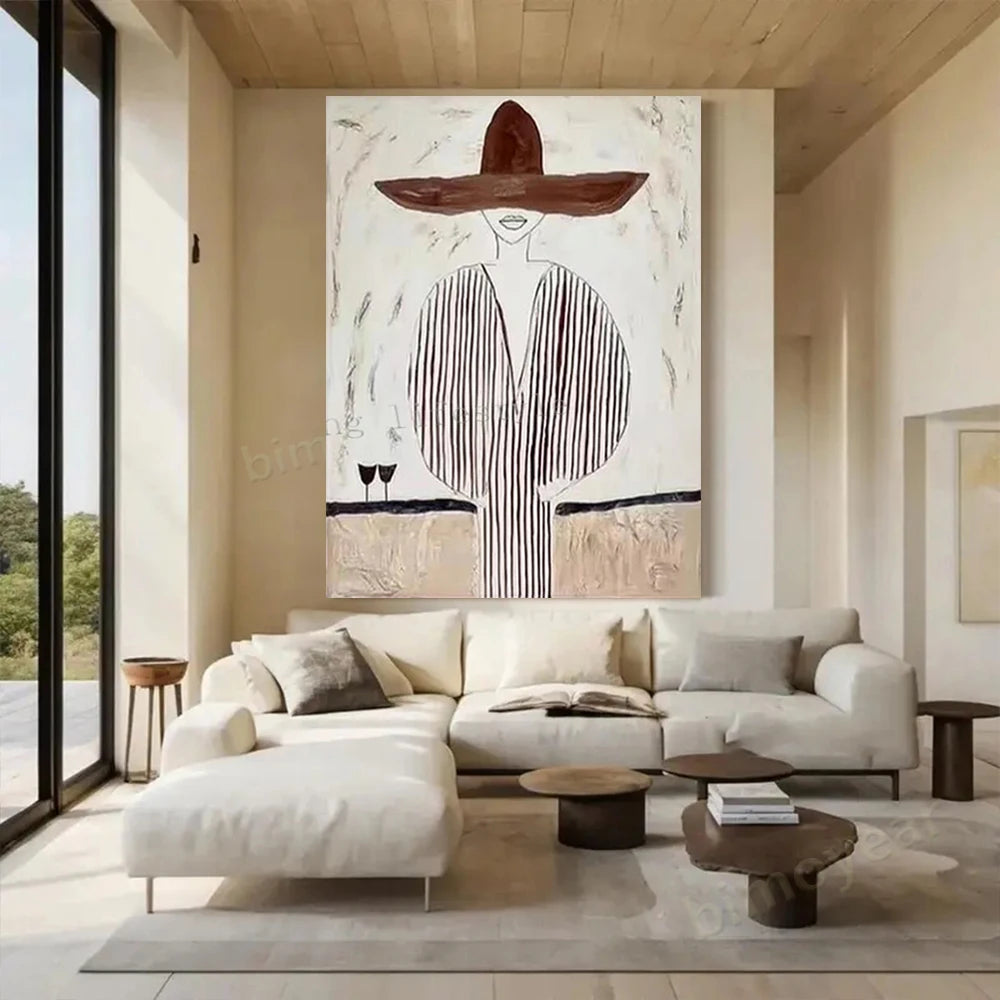 Handmade Figure Canvas Art