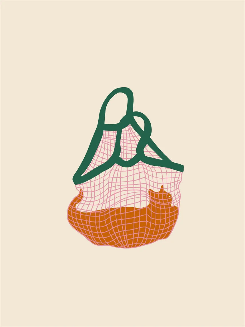 Lazy Cat Canvas Art