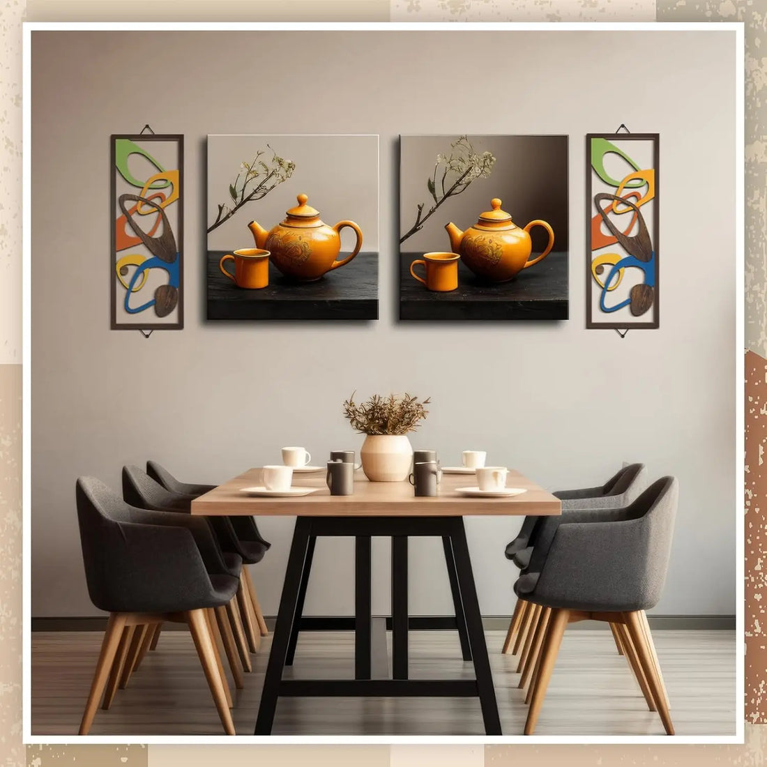 Geometric Wooden Wall Panels