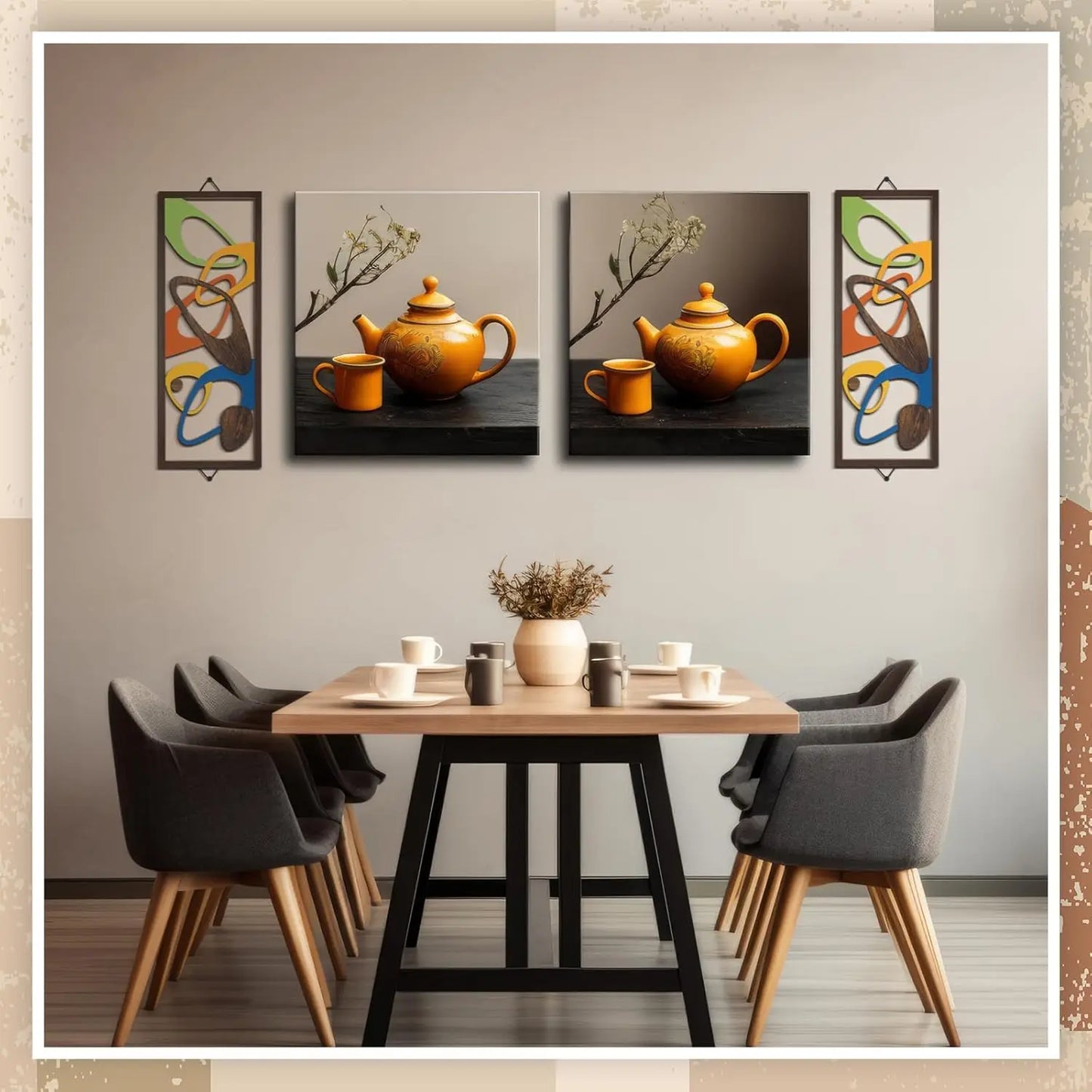 Geometric Wooden Wall Panels
